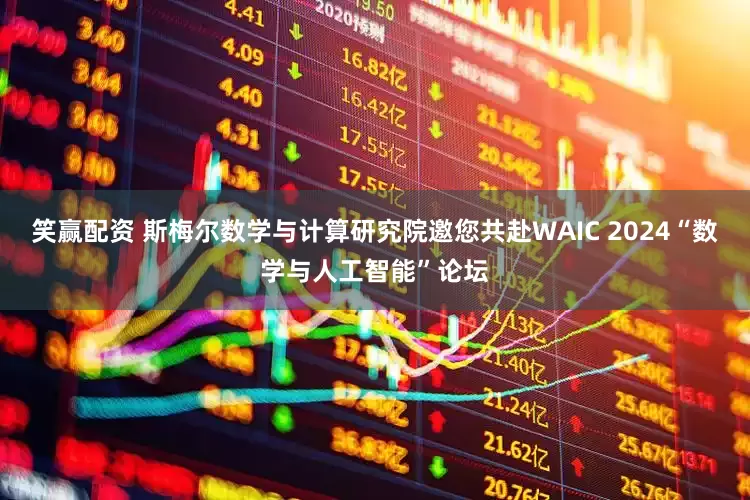 笑赢配资 斯梅尔数学与计算研究院邀您共赴WAIC 2024“数学与人工智能”论坛