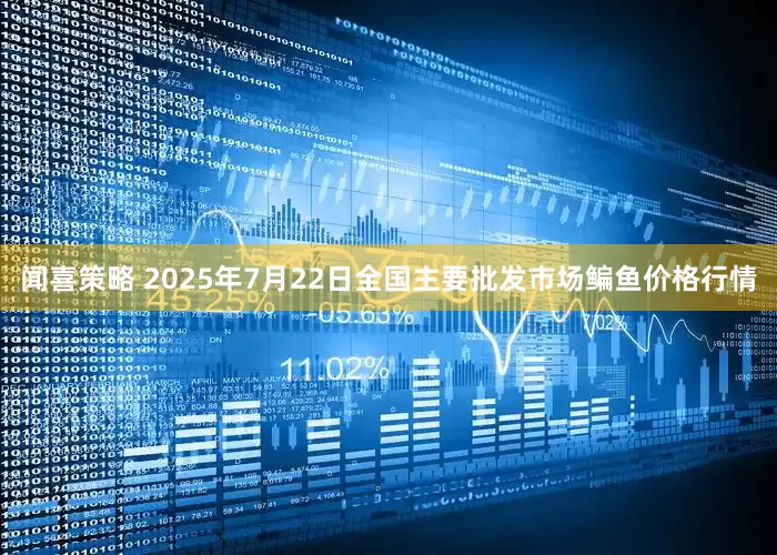 闻喜策略 2025年7月22日全国主要批发市场鳊鱼价格行情