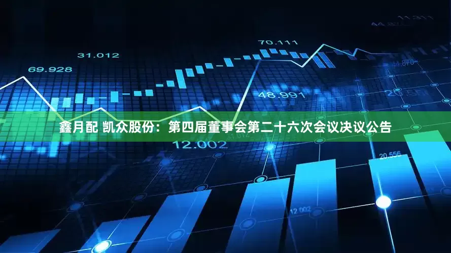鑫月配 凯众股份：第四届董事会第二十六次会议决议公告