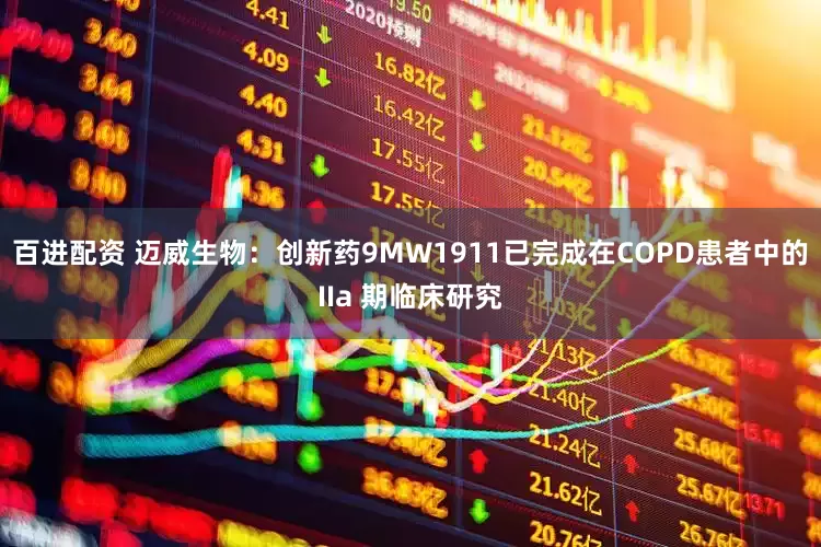 百进配资 迈威生物：创新药9MW1911已完成在COPD患者中的IIa 期临床研究